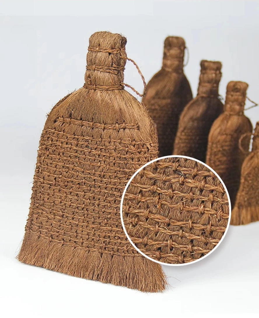 Lifetime Use Palm Fiber Brush for Mounting - 3cm Thick Handmade Non Shedding for Scrolls & Rubbing Chinese Calligraphy & Rubbing