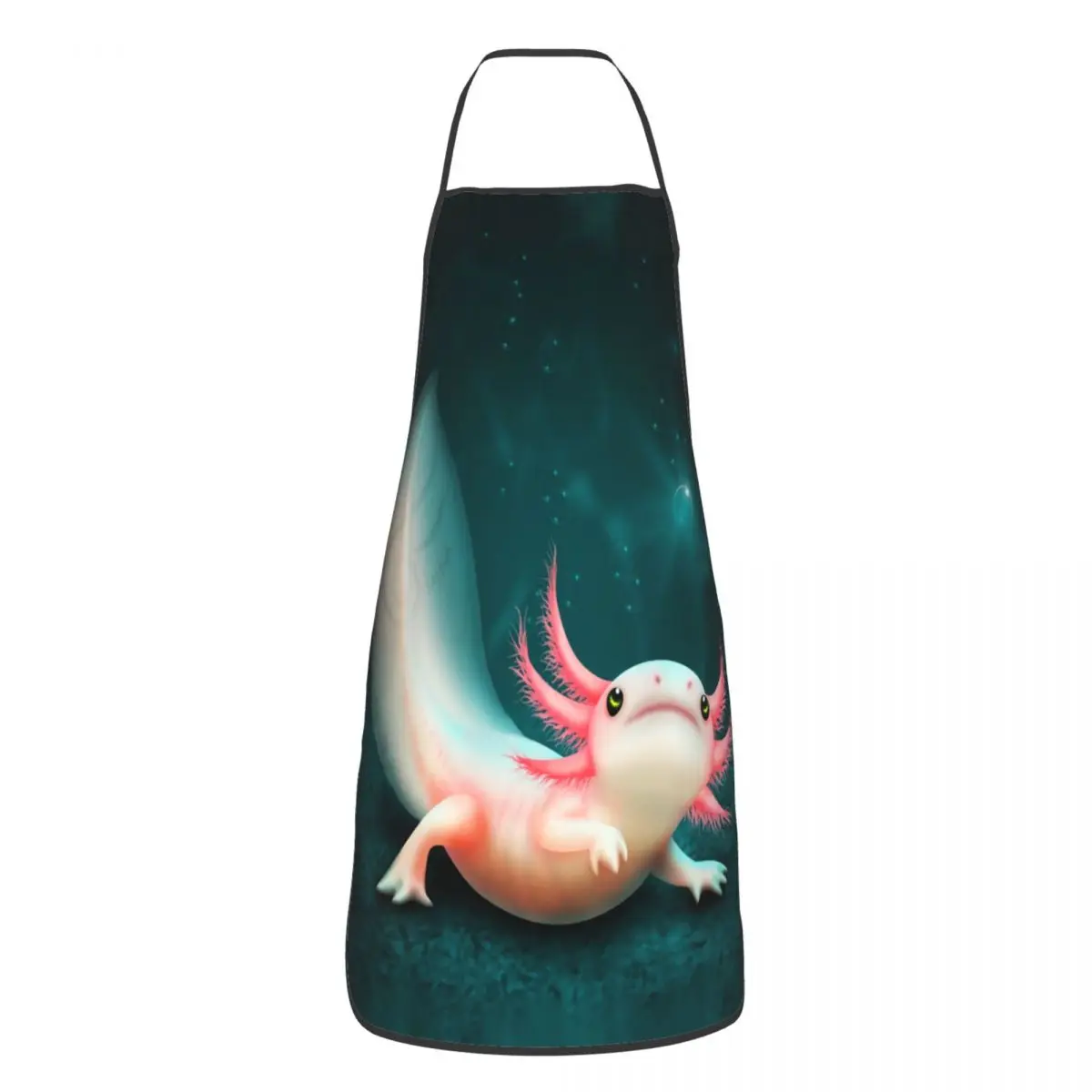 Delantal Axolotl elegante personalizado para hombres y mujeres, babero Unisex, salamandra, cocina de animales, Tablier de cocina, Chef para hornear