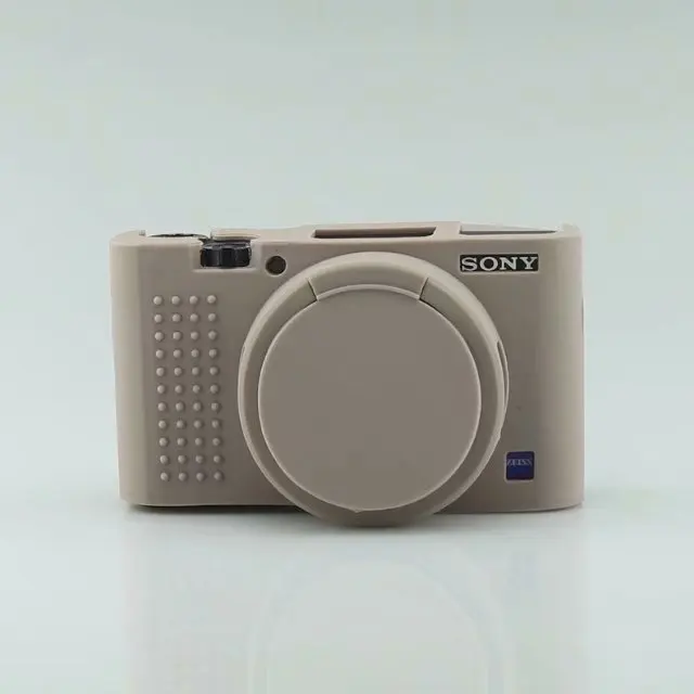 Miękki futerał na aparat do Sony RX100 III IV V VI RX100 VII ZV1 zv-e10 guma ochronna pokrowiec na ciało torba skóra aparat rama ochraniająca