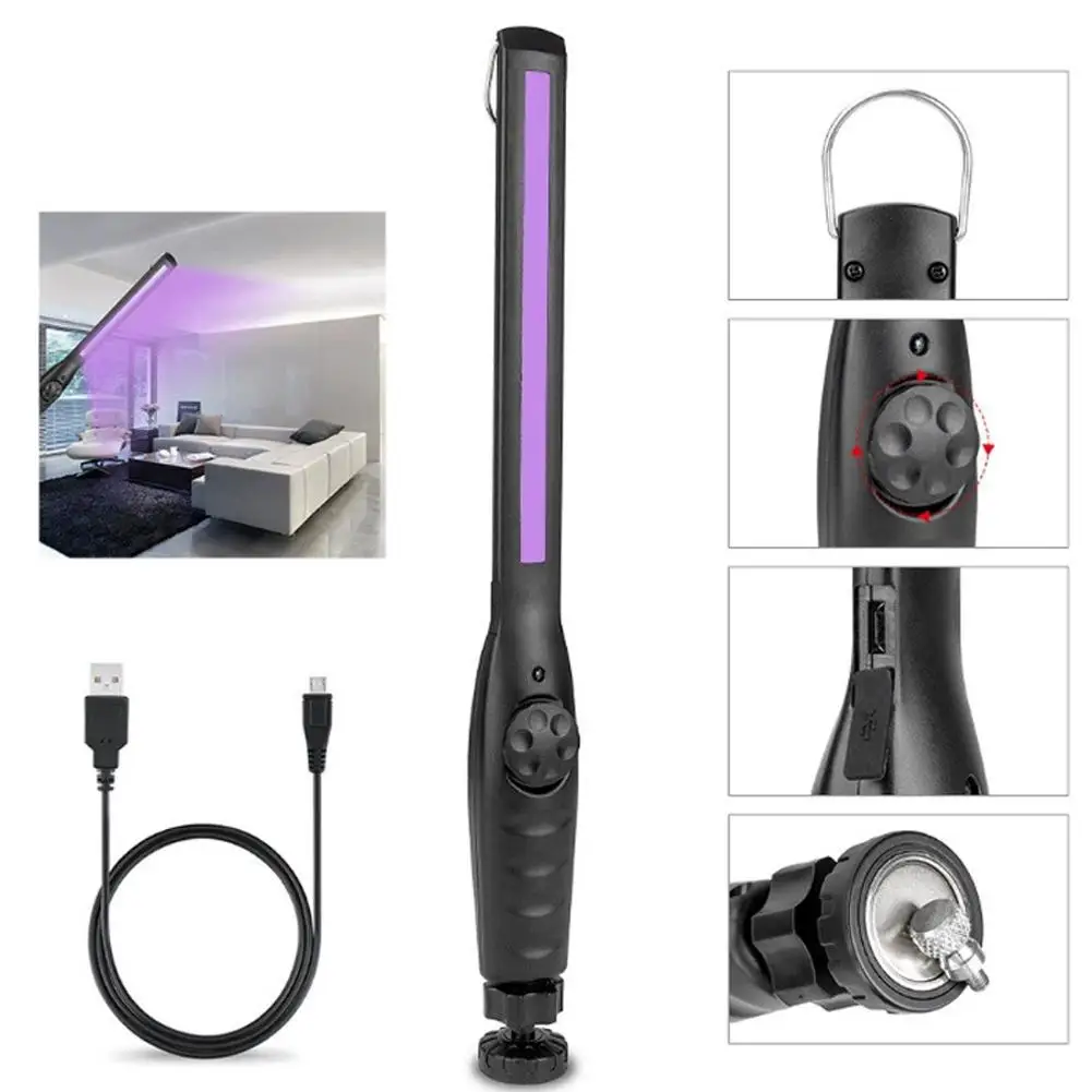 Long Strip Work Lamp UV Sterilizer Lamp Magnetic Super Bright Adjustable Brightness Rechargeable Handheld Emergency Night Lamp