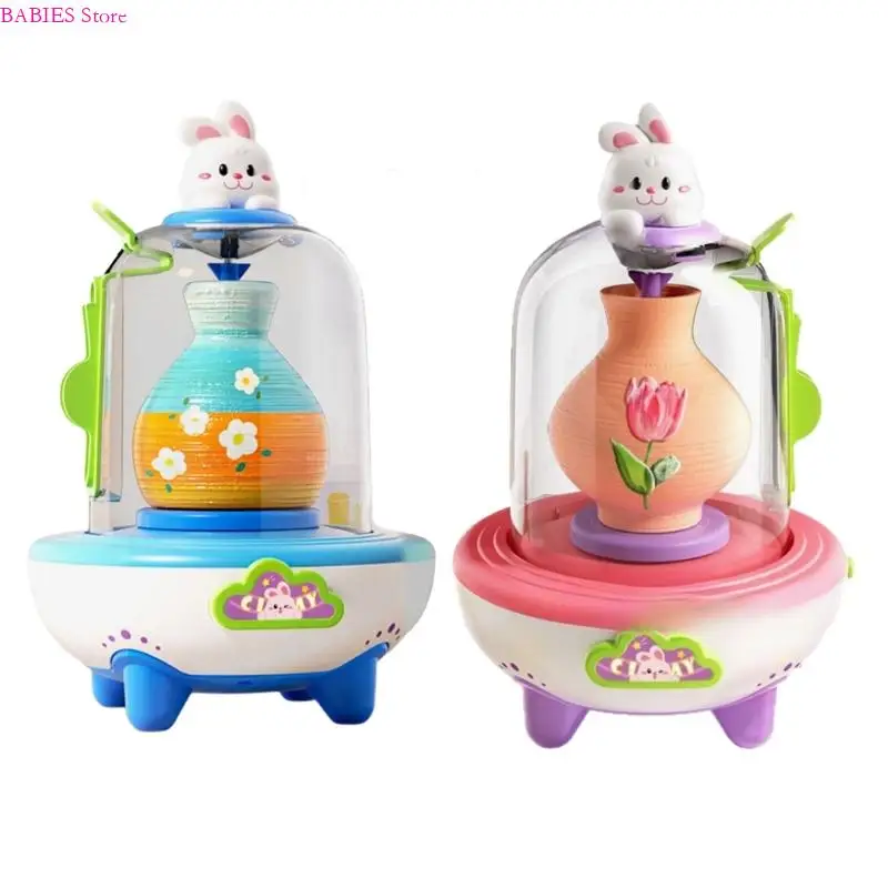 

C9GB Creative Art Pottery Wheel Toy Kids USB Operate Craft Tool Pottery Machine Toy