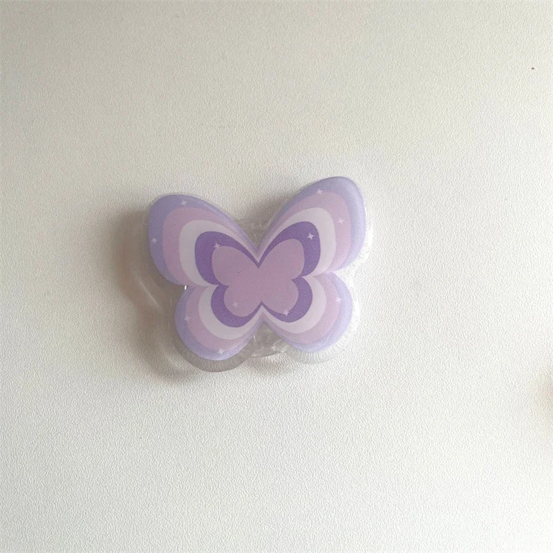 Soporte De Agarre De Mariposa Rosa Para Tel telefone Accesorios Universales Para IPhone 17 16 Samsung Coreano