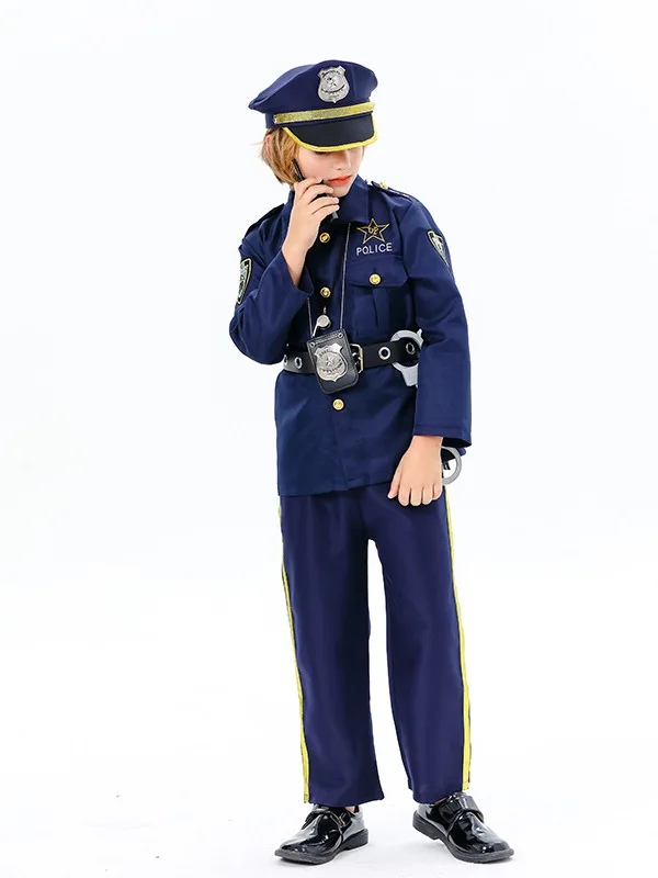 

Halloween Cosplay Children's Police Costumes Stage Performance Outfits Traditional Chinese Ethnic Women's Clothing