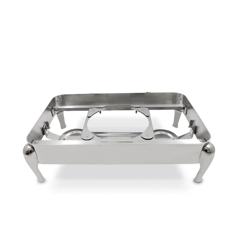 

Hotel restaurant serving hot pot buffet server plate silver food heater glass top hot pot