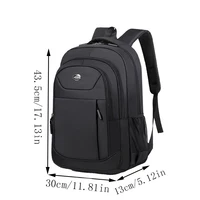 Men's and Women's Double-Shoulder Backpack - Solid Color - Business Travel, Business Trip, Commuting, Casual Use - Image 2