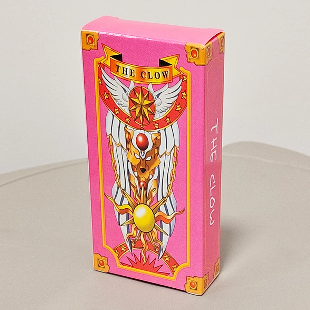 

Колода Таро Cardcaptor Sakura — полный набор карточек 56 размером 11x5,5 см | Розовое издание Sakura для фанатов и косплея