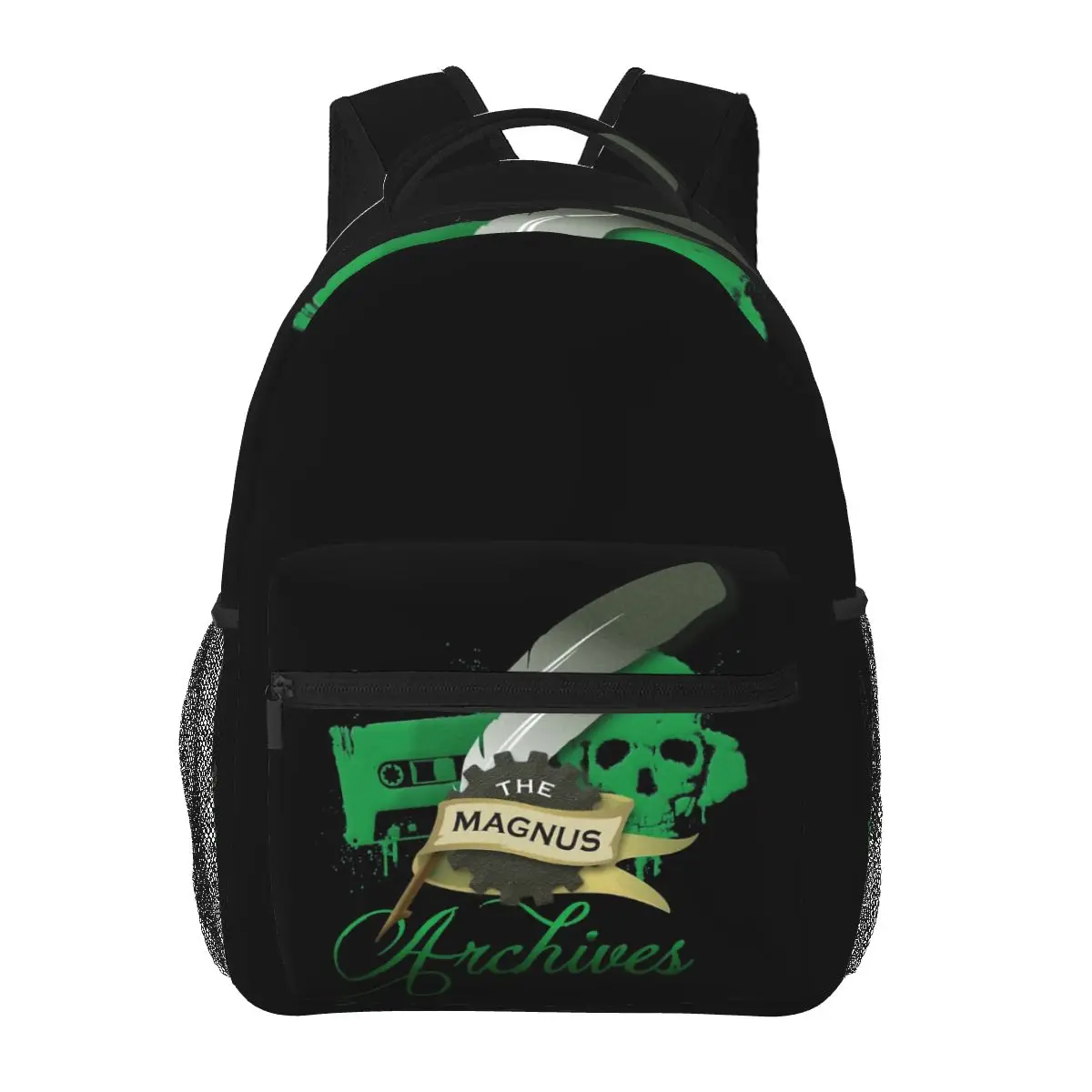 The Magnus Archives Logo Backpacks Boys Girls Bookbag Students School Bags Cartoon Travel Rucksack Shoulder Bag Large Capacity