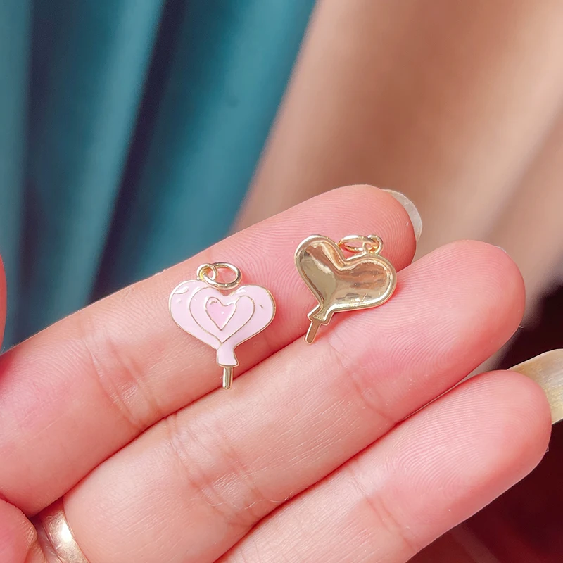Trendiger Croissant-Brot-Kuchen-Essen-Charm-Anhänger, echte 18 Karat vergoldete Halskette, Armband, Herstellung von Schmuckzubehör, tägliches Zubehör S14 – Detail 8