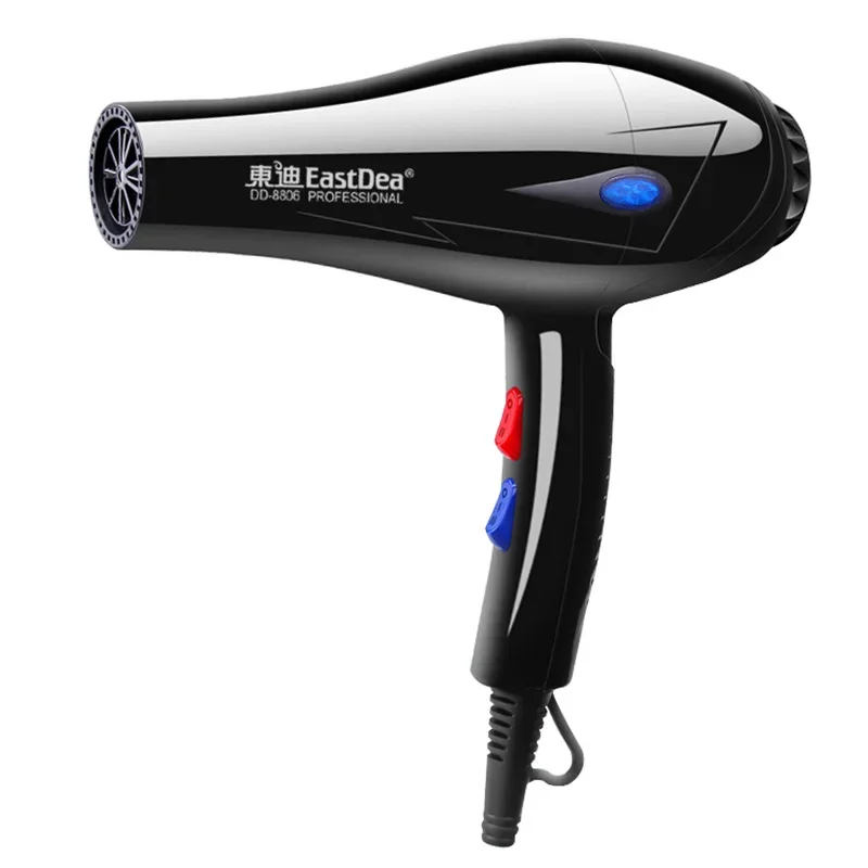 1800W Professional Hair Dryer with Cold/Hot Air Adjustment, 5 Gifts, EU Plug - Ideal for Salon and Home Use