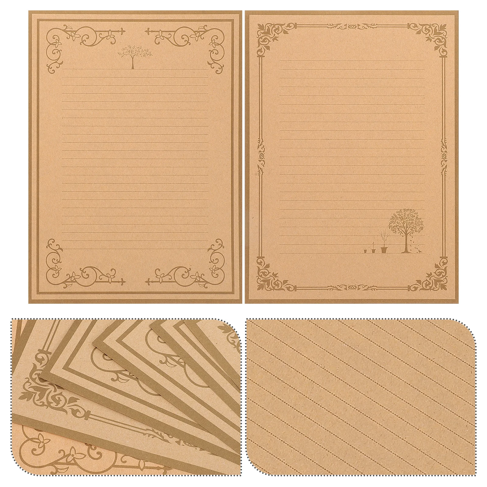 

80Pcs Vintage Writing Paper Classic Letter Paper Smooth for Notes Invitations Letter Stationery Writing Supplies