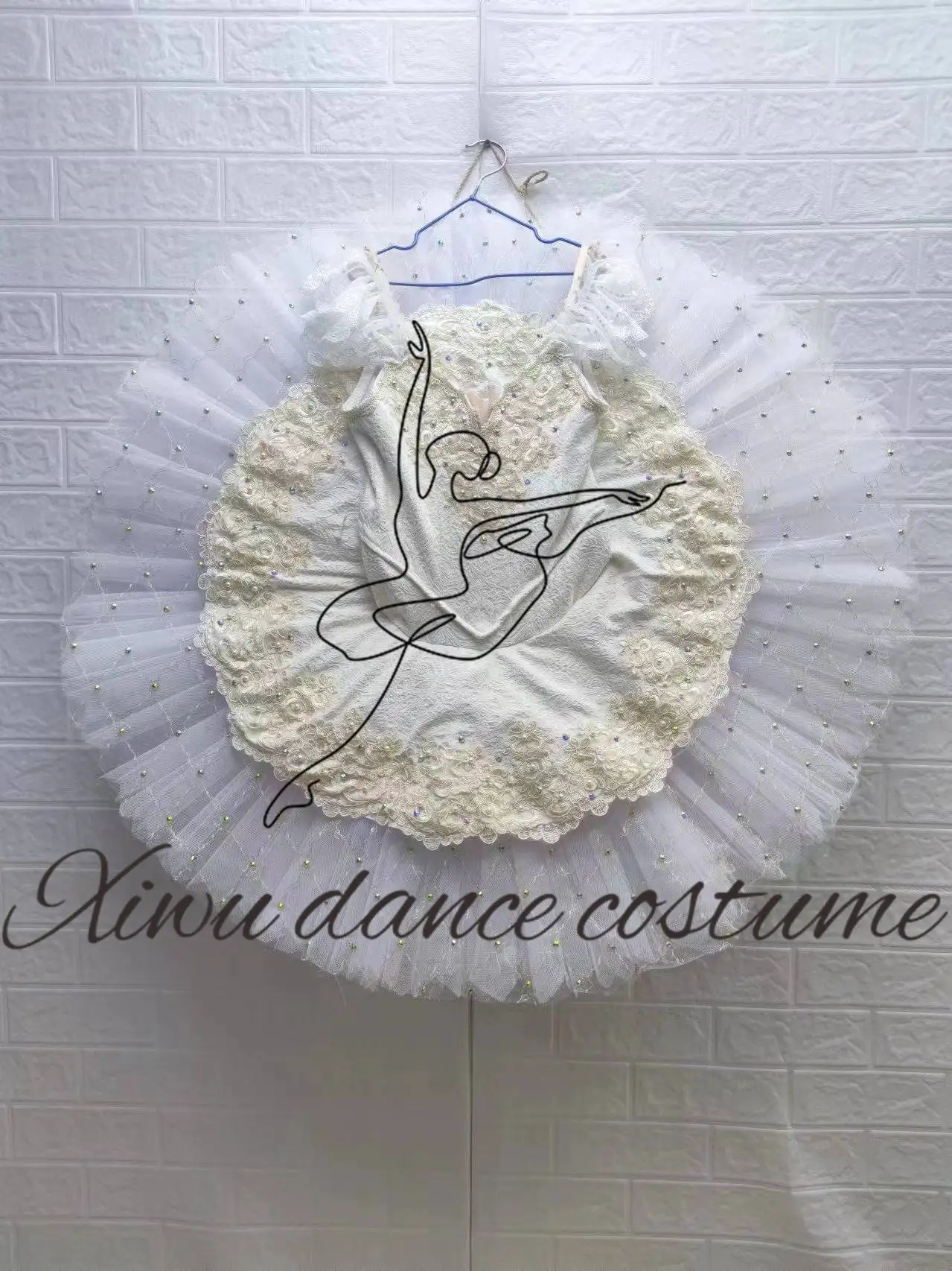 زي باليه احترافي عالي الجودة بحجم مخصص لأداء الباليه فستان باليه للمنافسة الراقية