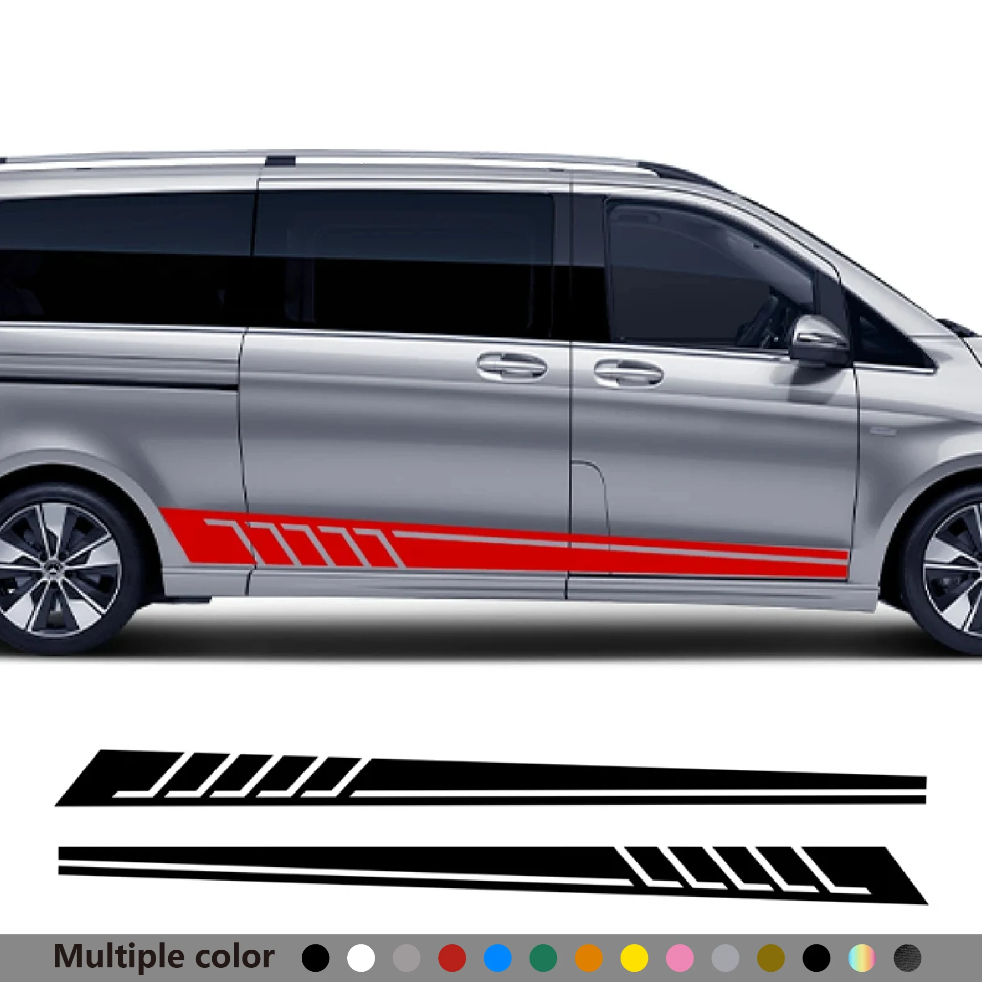 

Car Door Side Stripe Stickers For Mercedes Benz V Class Vito Viano Vinyl Film Decals Automobiles Exterior Stylish Accessories