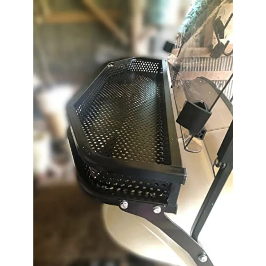 سلة أدوات البضائع الطينية الأمامية من ECOTRIC مصممة لعربة الجولف EZGO TXT مع دعامات تثبيت - مثالية للتخزين والنقل