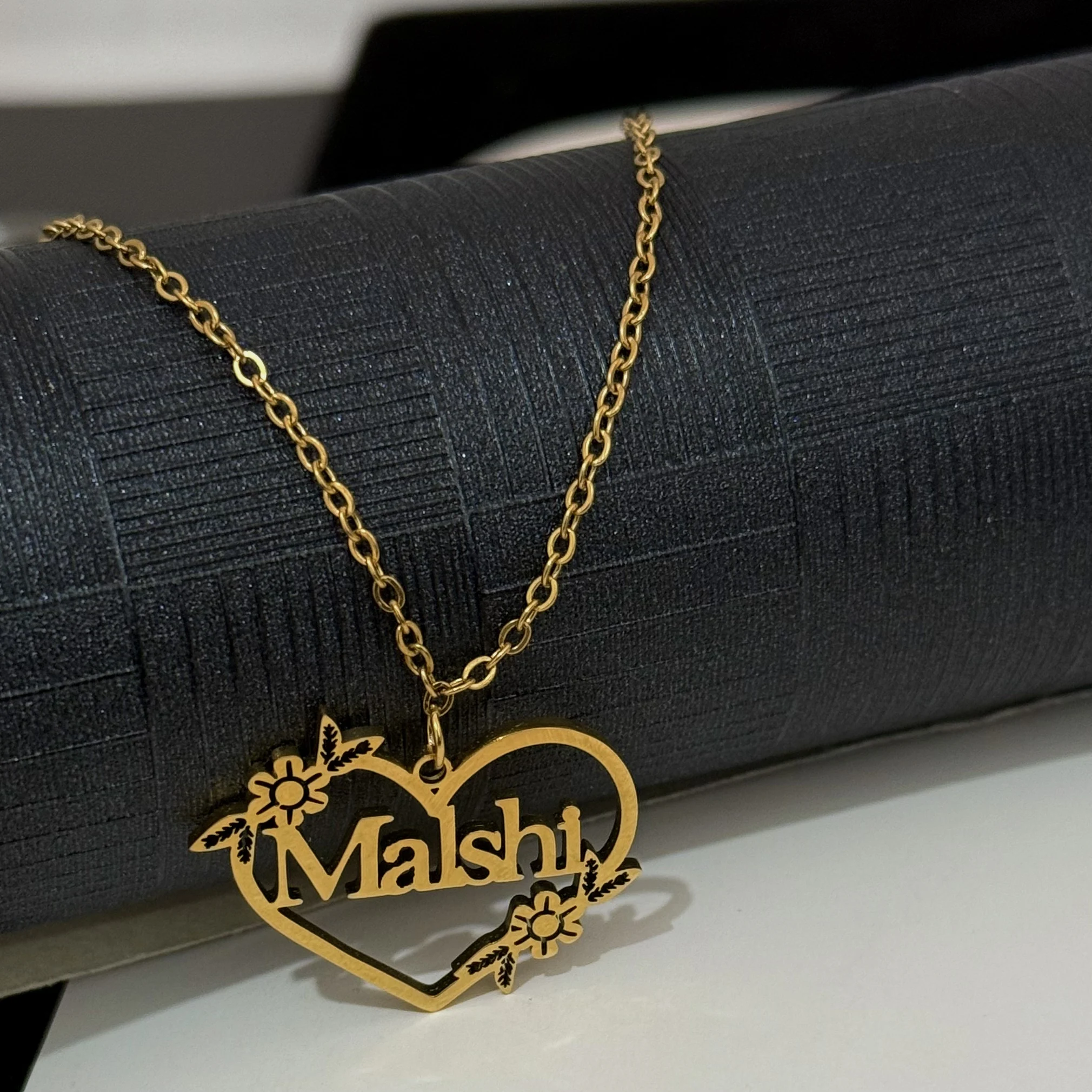 

Custom Name Heart Pendant Personalization Hot Selling Simple Charming Women's Necklace Mother's Day Gift Stainless Steel Jewelry