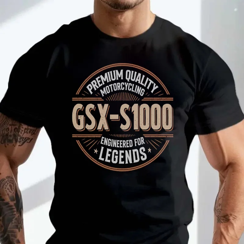 

GSX S1000 T-SHIRT PREMIUM QUALITY MOTORCYCLE ENGINEERED FOR LEGENDS Fashion Men O-Neck Cotton Casual Tshirt