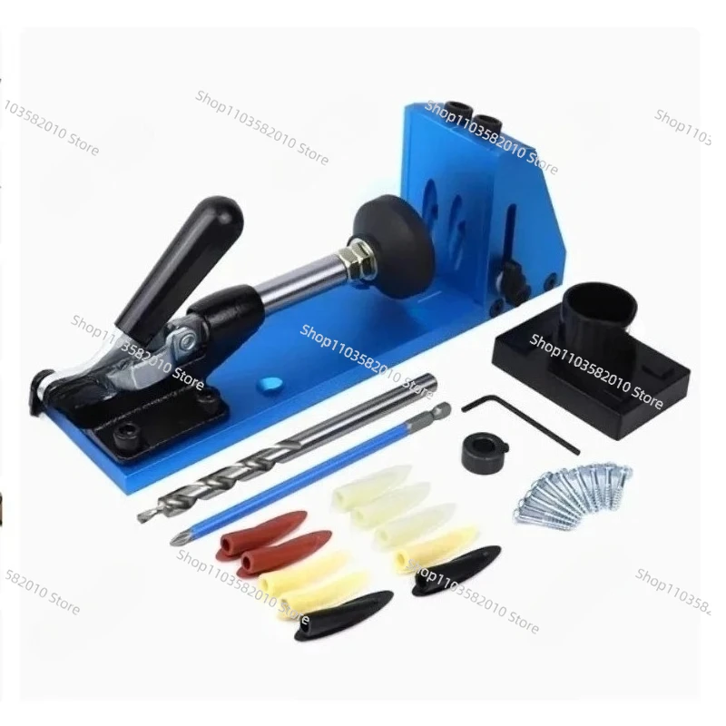 Woodworking Inclined Hole Locator, Self-Centering Doweling Jig for Pocket Holes, Angle Drilling Guide Tool