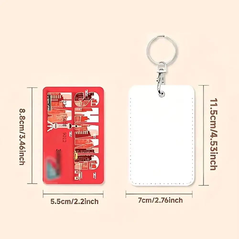 S-System Of A D-Down-SOAD Leather Keychain Card Holder For Airtag & Access Cards Modern Bus Pass view 5