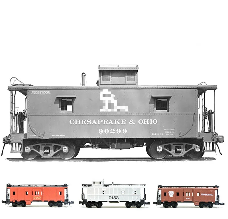 American New Special Price Die-casting Plastic N Ratio 1/160 Train Model Caboose Transfer Captain Special Car Toys For Children