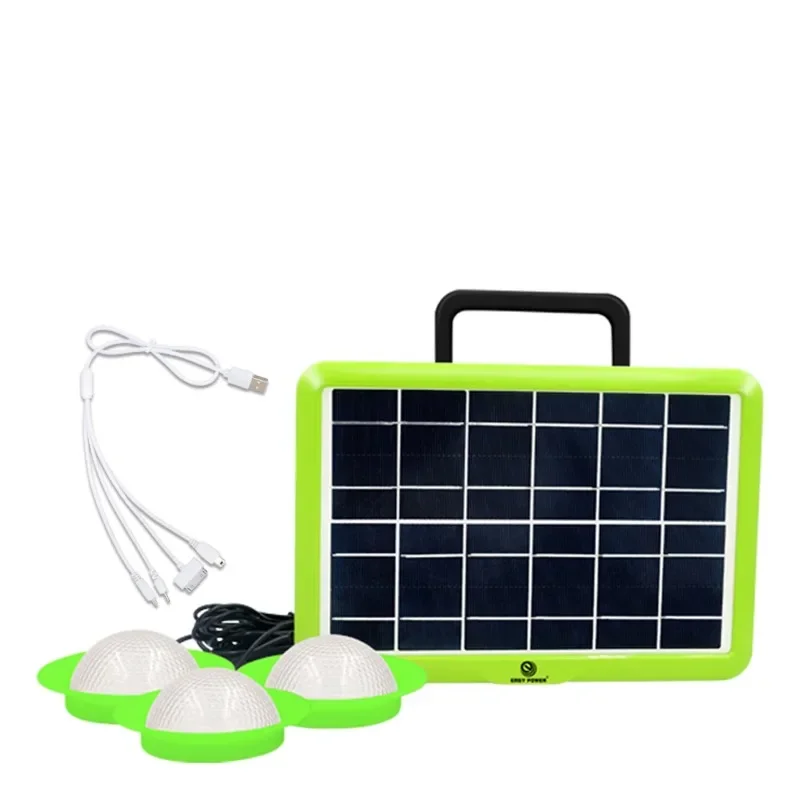 6v6w high effient solar power generator system with TF/USB off grid solar power system