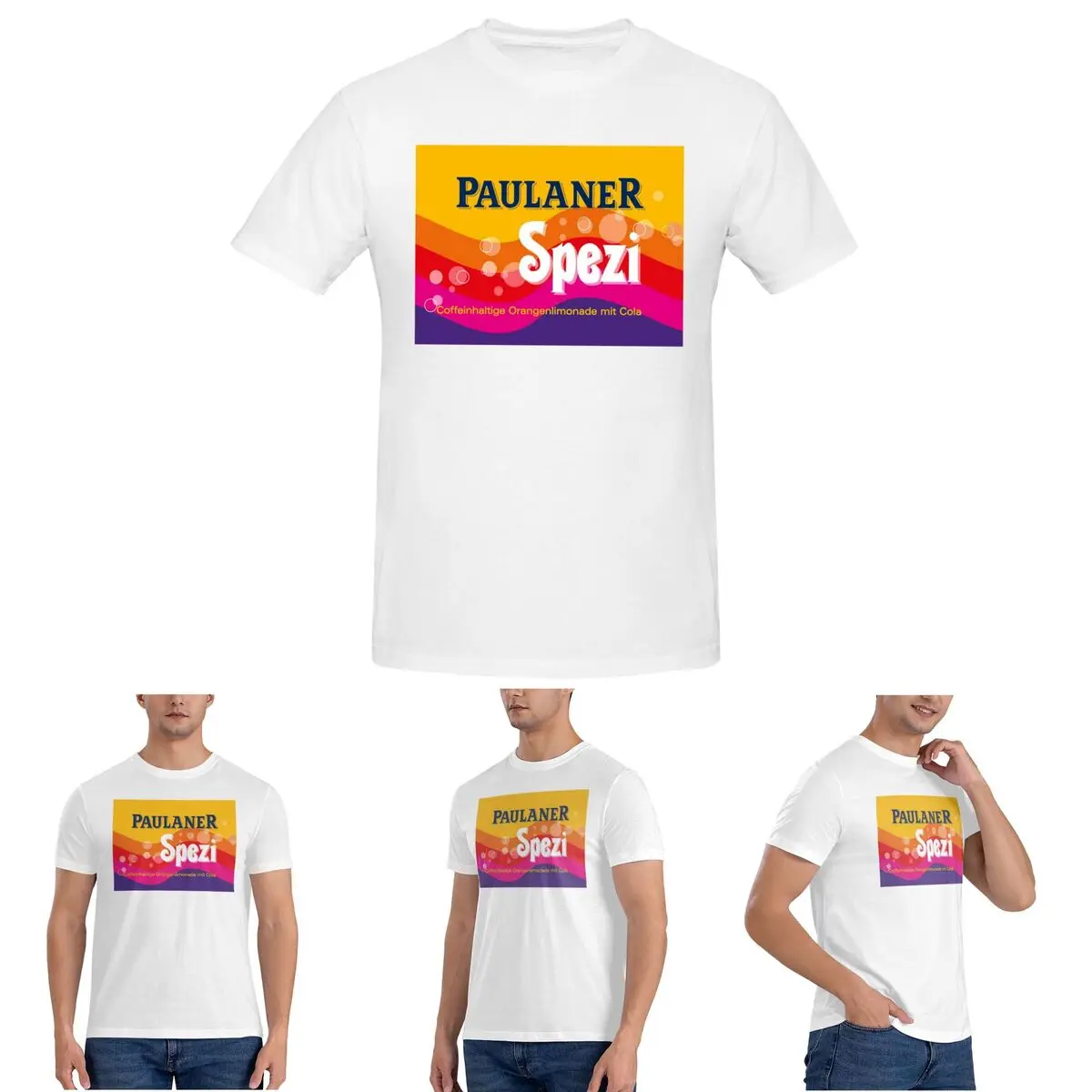 

Paulaner Spezi Munich T-Shirt for Men Cotton Oversized T Shirts Men's Short Sleeve Round Neck Summer Clothes Tops S-6XL