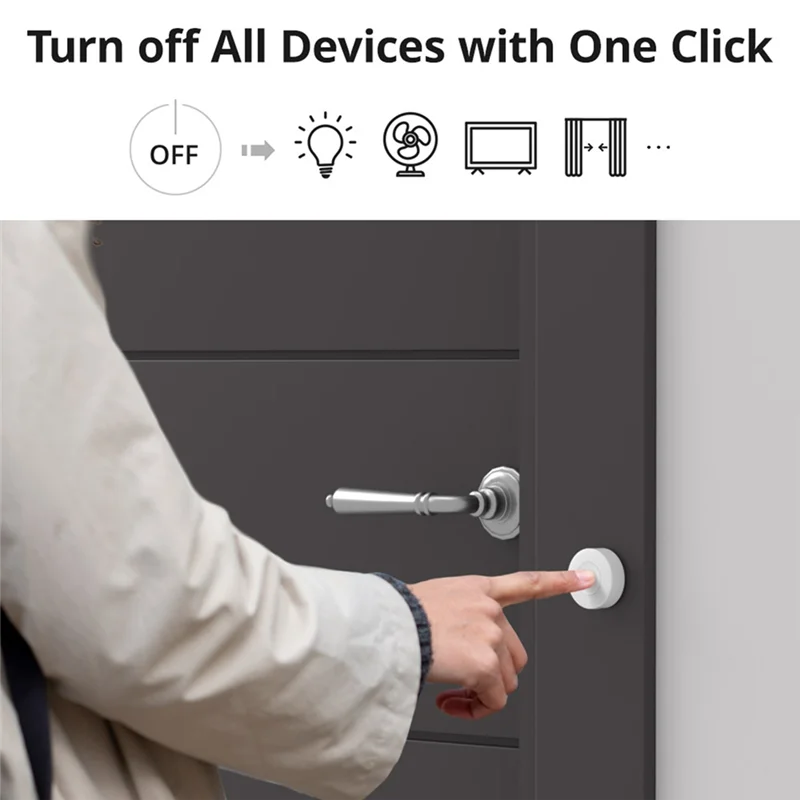 

ABDE-Snzb-01P Беспроводной переключатель Zigbee Smart Scene Creator Три режима управления и маршрутизированный триггер Alexa Требуется мост Zigbee