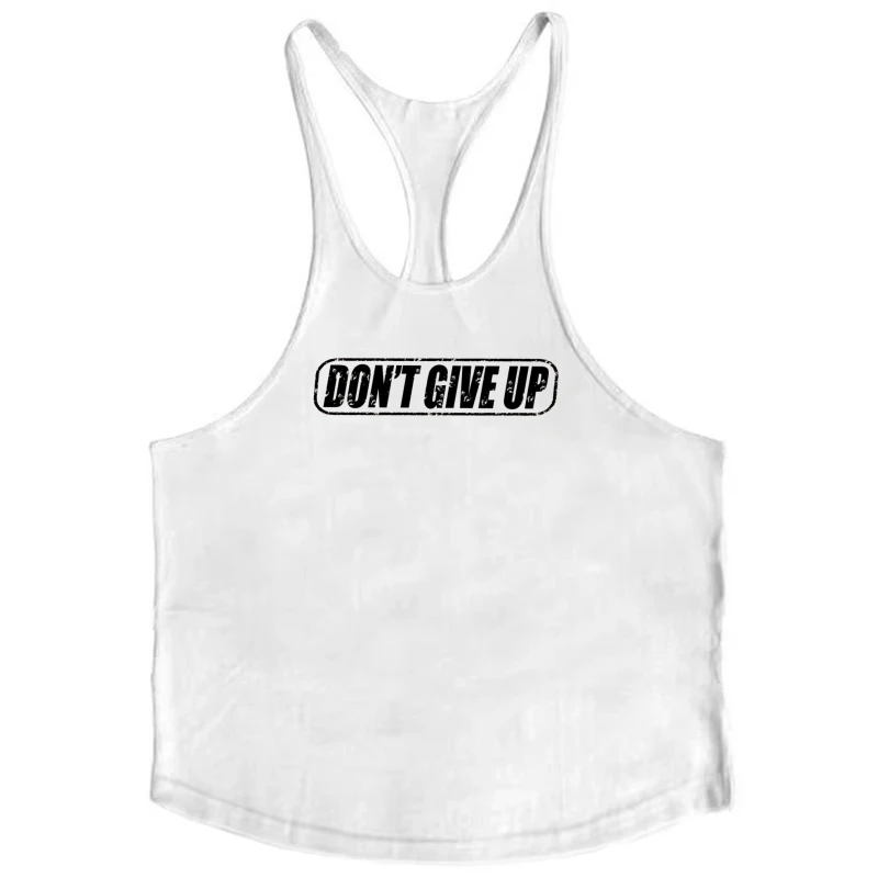 Camiseta deportiva para culturismo para hombre, sin mangas, con estampado de espalda cruzada, correa fina, transpirable para entrenamiento de gimnasia, levantamiento de pesas