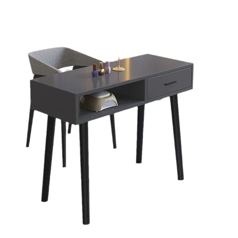 

Internet celebrity manicure table Japanese simple manicure shop table single double manicure table two layers with drawers