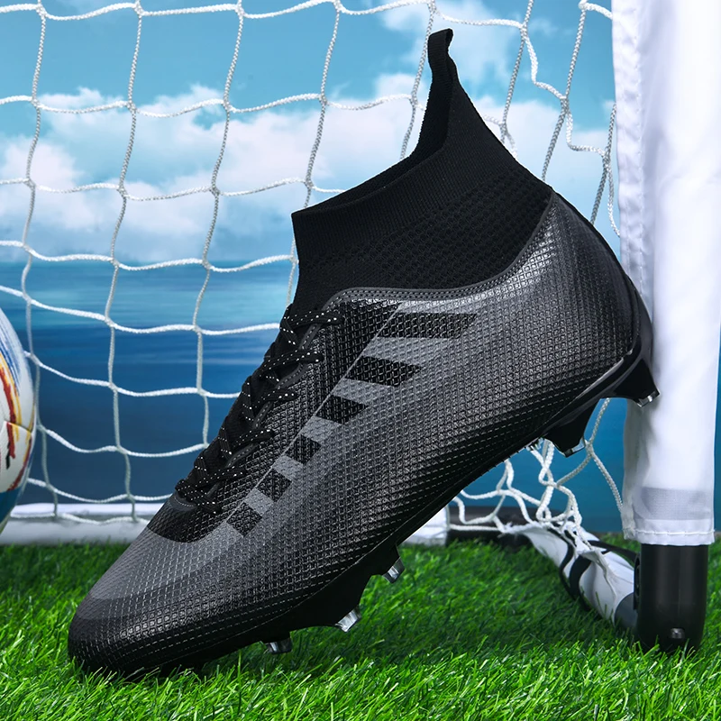 

Men Outdoor FG/TF Football Boots Futsal Professional Unisex Soccer Shoes High-quality Grass Training Sport Ultralight Non-Slip