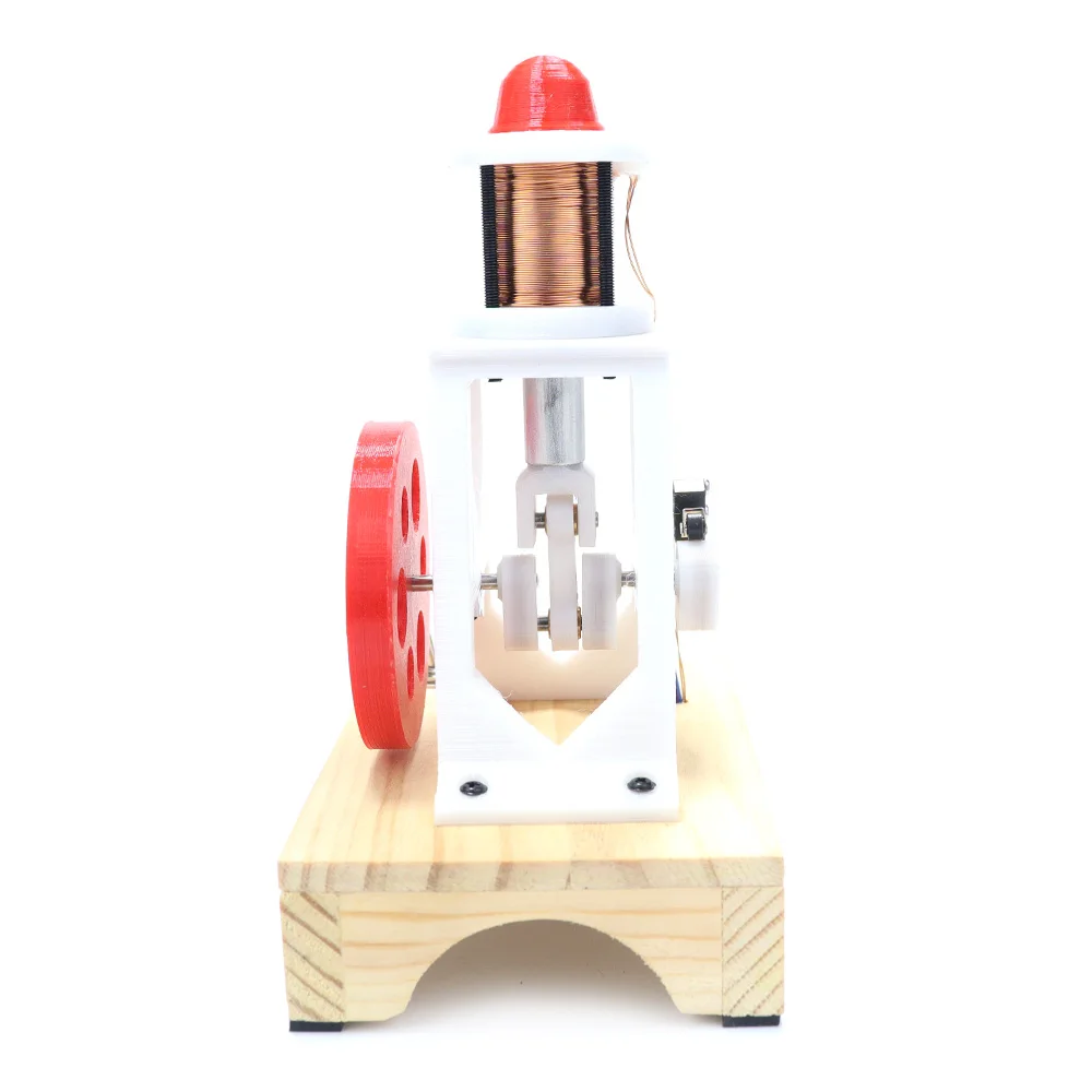 Modèle de moteur électromagnétique, moteur à Piston monocylindre, expérience électromagnétique, modèle de démonstration, produit fini