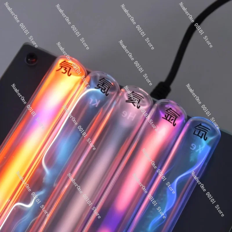 Inert gas exciter, glass-sealed plasma light-emitting tube, rare gas experimental accessories