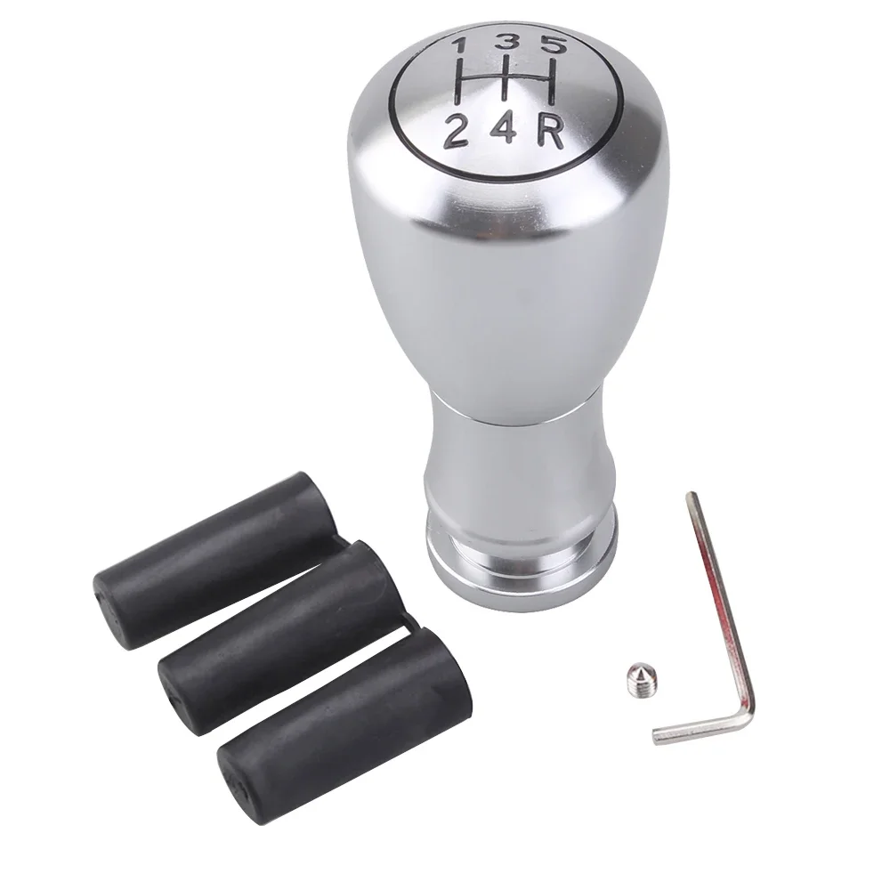 Universal 5-speed manual universal gear shift head aluminum alloy gear to refit the car with gear shift head