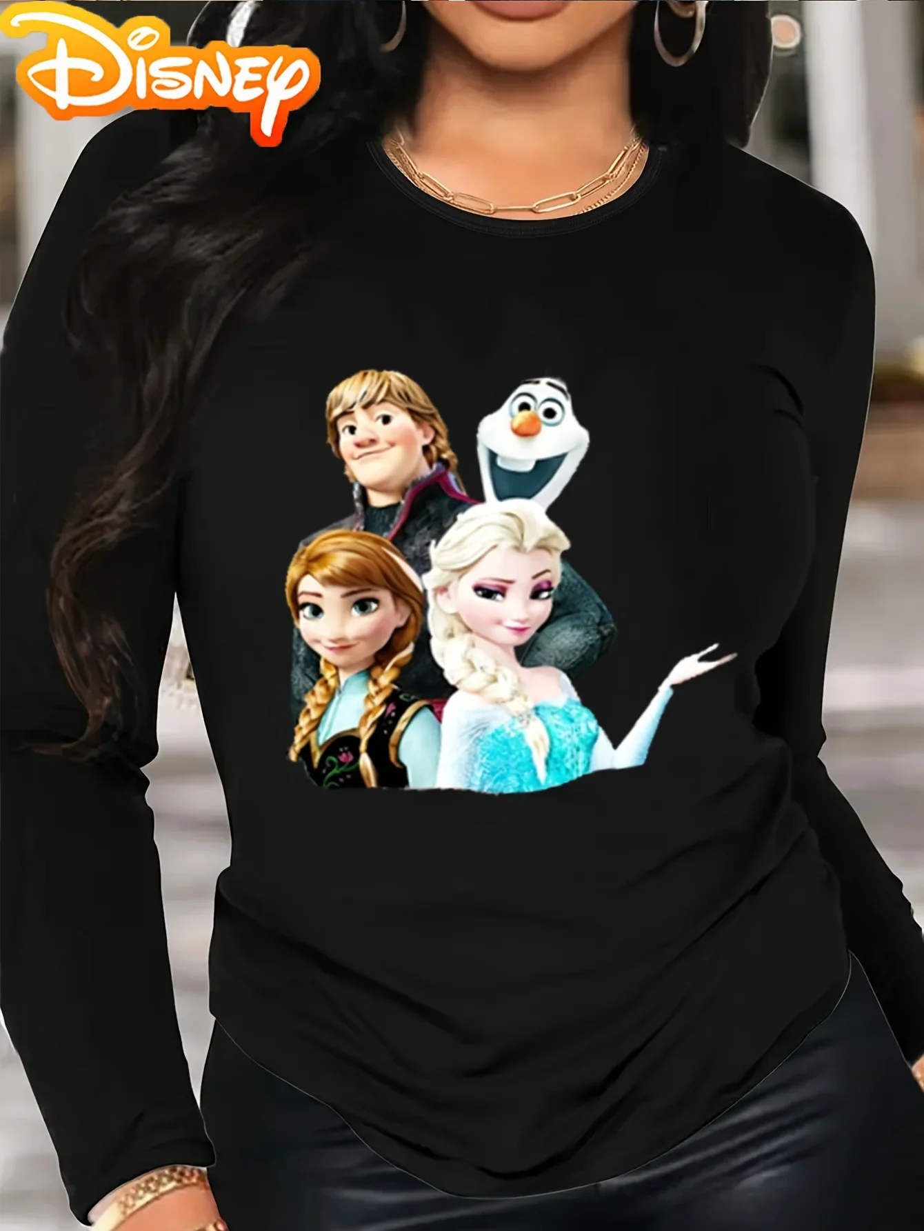 

2025 New Disney Printed Trendy Leisure Pure Cotton T-shirt Retro Street College Style Commuting Y2K Harajuku Slim Fit unisex