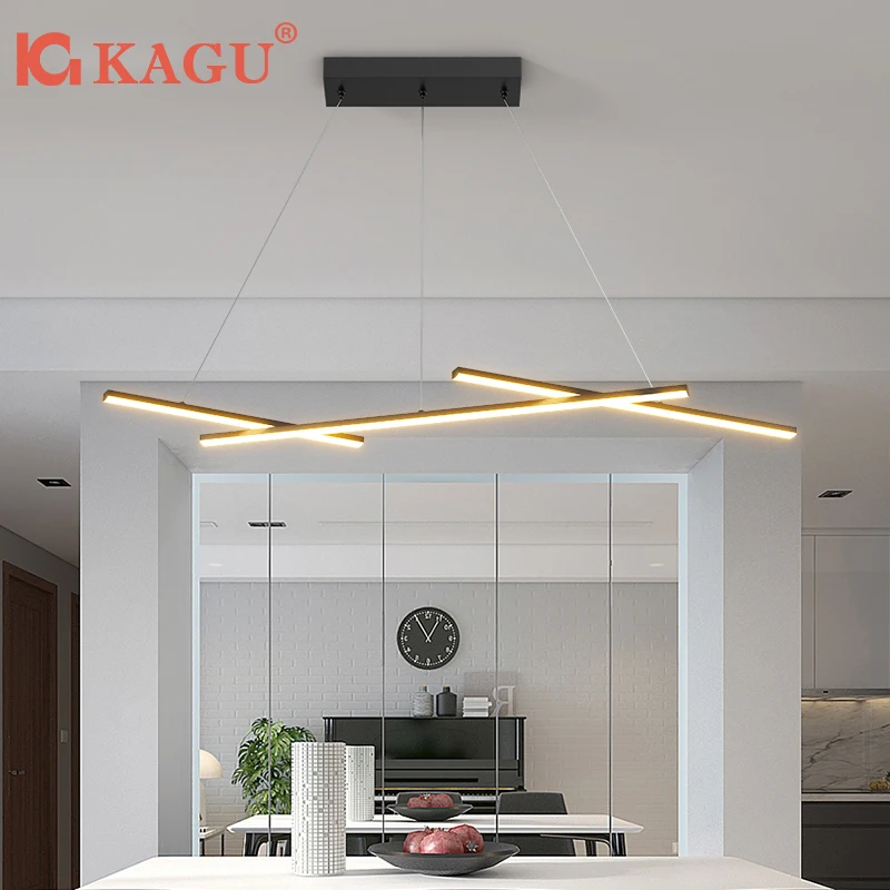 

Modern Led Living Room Chandeliers Dining Table Ceiling Chandelier Kitchen Hanging Light Fixture Dimmable Indoor Lighting Lamp