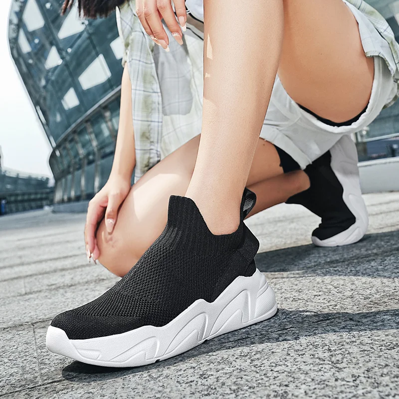 Hoge Sok Sneakers Heren Trendy Hiphop Sportschoenen Vrouwen Mesh Ademende Joggingschoenen Oversized Wandelschoenen Mannelijk Schoeisel