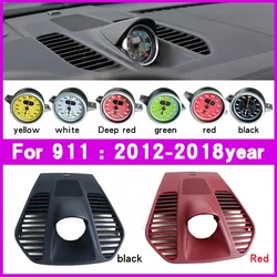 Car Dashboard console compass Clock Chrono For Porsche 911 stopwatch 12-2019 instrument panel center cover Interior spare parts