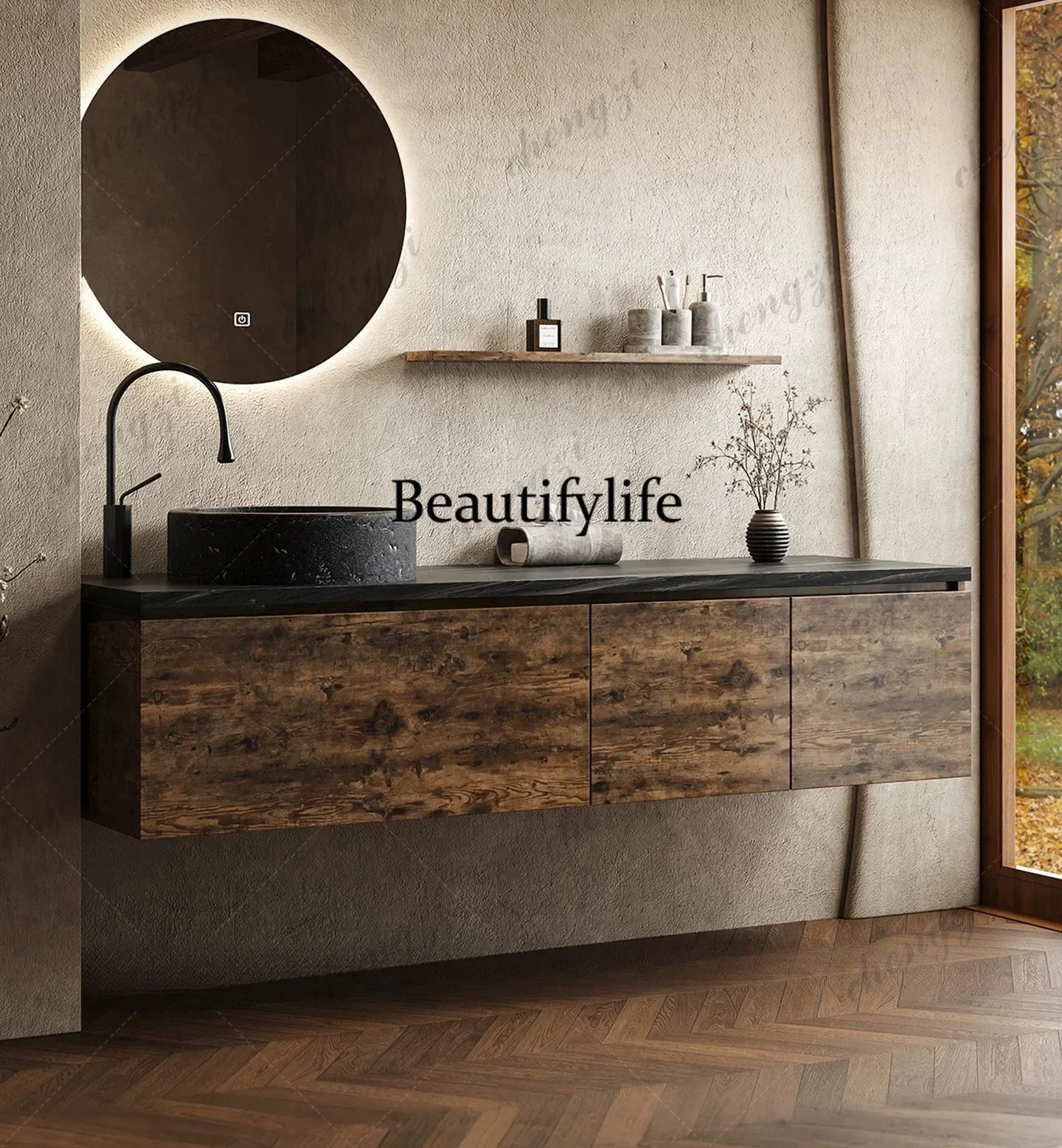 DD182On-stage basin, bathroom cabinet, washing table, combined rock slab wash basin customization