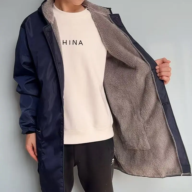 

Зимнее бархатное утолщенное мужское и женское непромокае теплое длинное широкое пальто, фартук с капюшоном, кухонная одежда, устойчивая к грязи