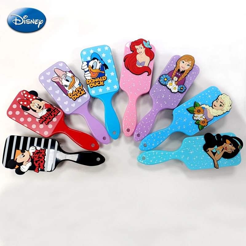 Disney Frozen Elsa Anna Combs Mickey Minnie Cartoon 3D Air Cushion Massage Comb Women Hair Brush Haircare Hairdressing Tool