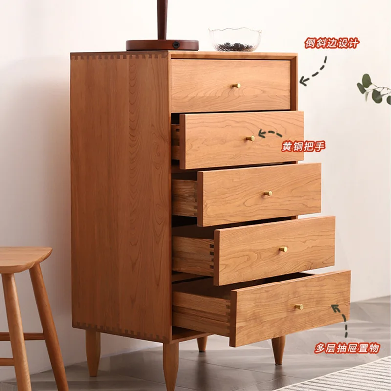 Wudou living room horizontal storage corner storage household simple modern solid wood
