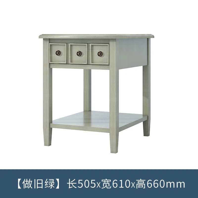 

YY Small Coffee Table Sofa Side Table Minimalist Fresh Green Bedroom Mini Bedside Table