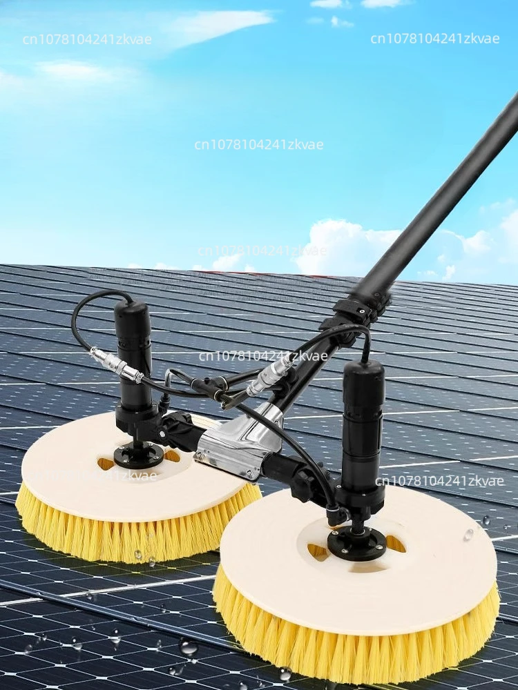 Photovoltaic Panel Cleaning Brush Solar Power Module Cleaning Robot Greenhouse Double Head Dust Collector Electric Ash Cleaner