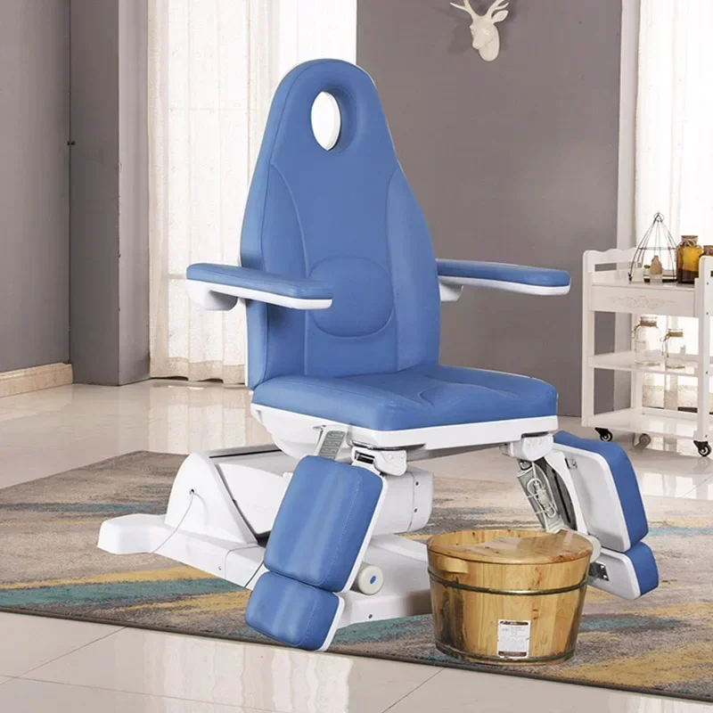 Beauty Chair Electric Pedicure Chair Tattoo Lifting Rotating Foot Bath Chair Split Leg