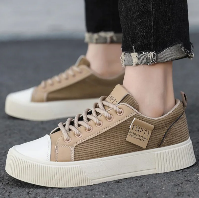 Fashion Men Casual Shoes Outdoor Platform Walking Sneakers Breathable Lightweight Board Shoes Sport Running Shoes Plus Size 46
