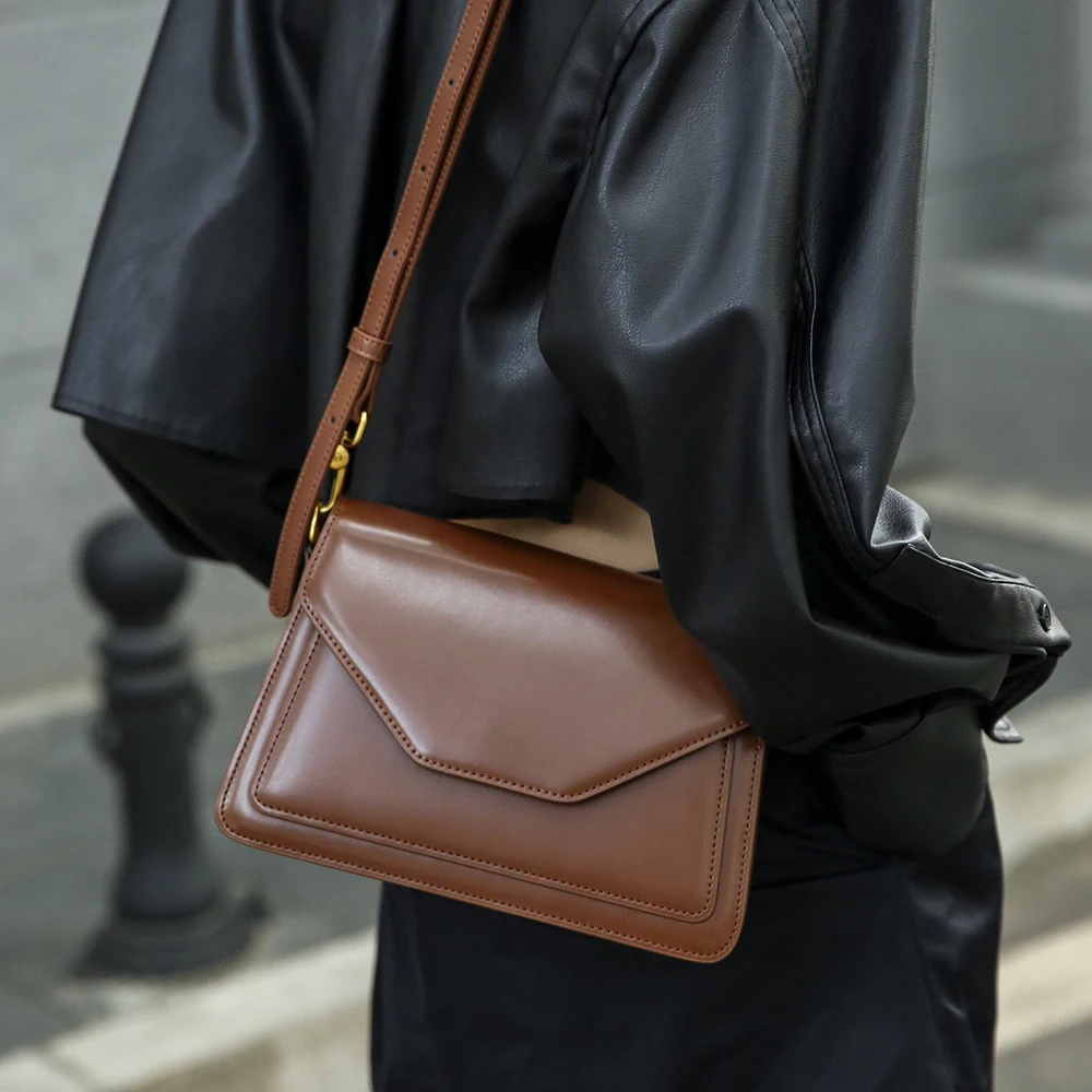 High-end One Shoulder Solid Color Crossbody Bags Fashion Square Versatile Crossbody Bags For Women