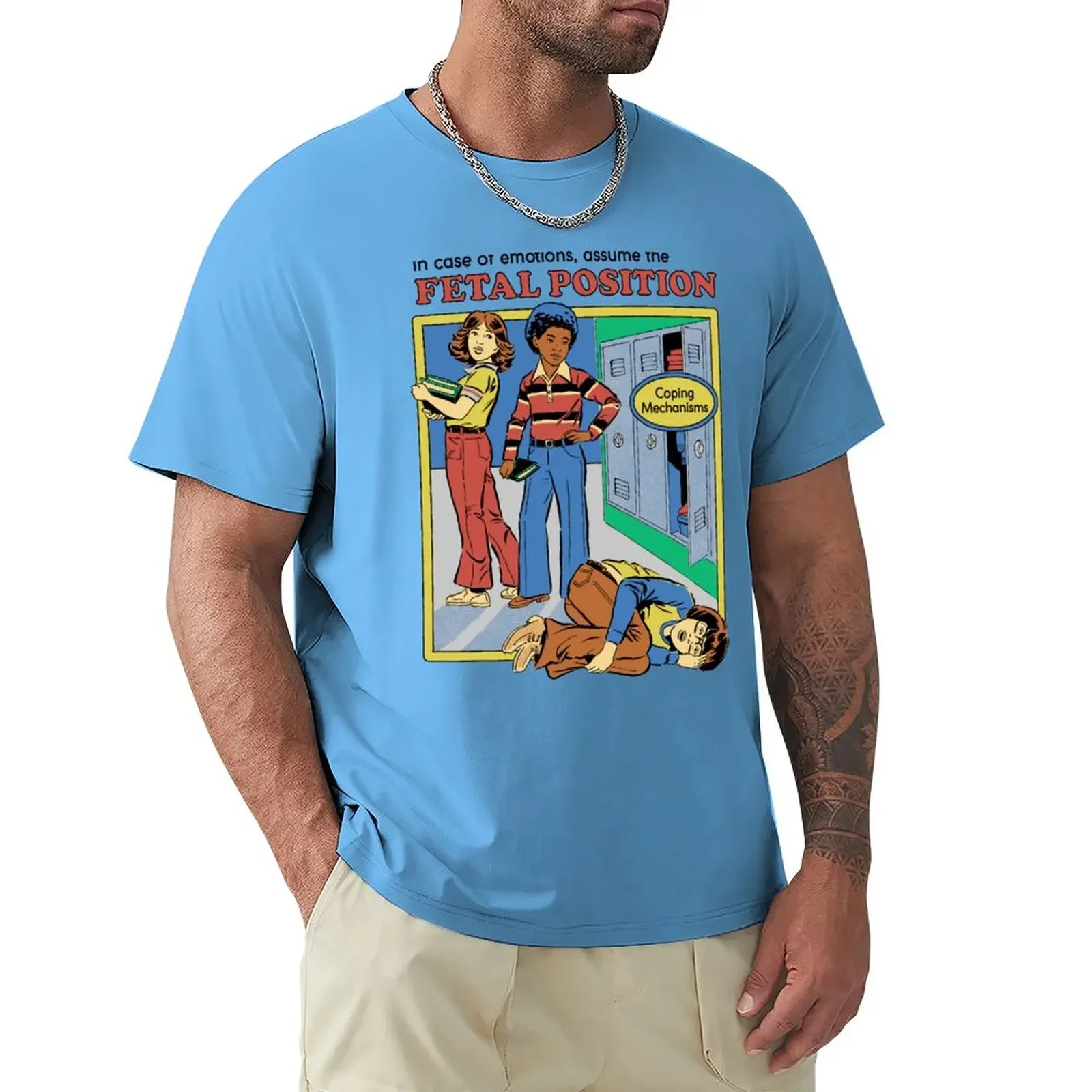 Assume the Fetal Position T-Shirt cotton graphic tees anime aesthetic clothes graphic shirts fitted t shirts for men