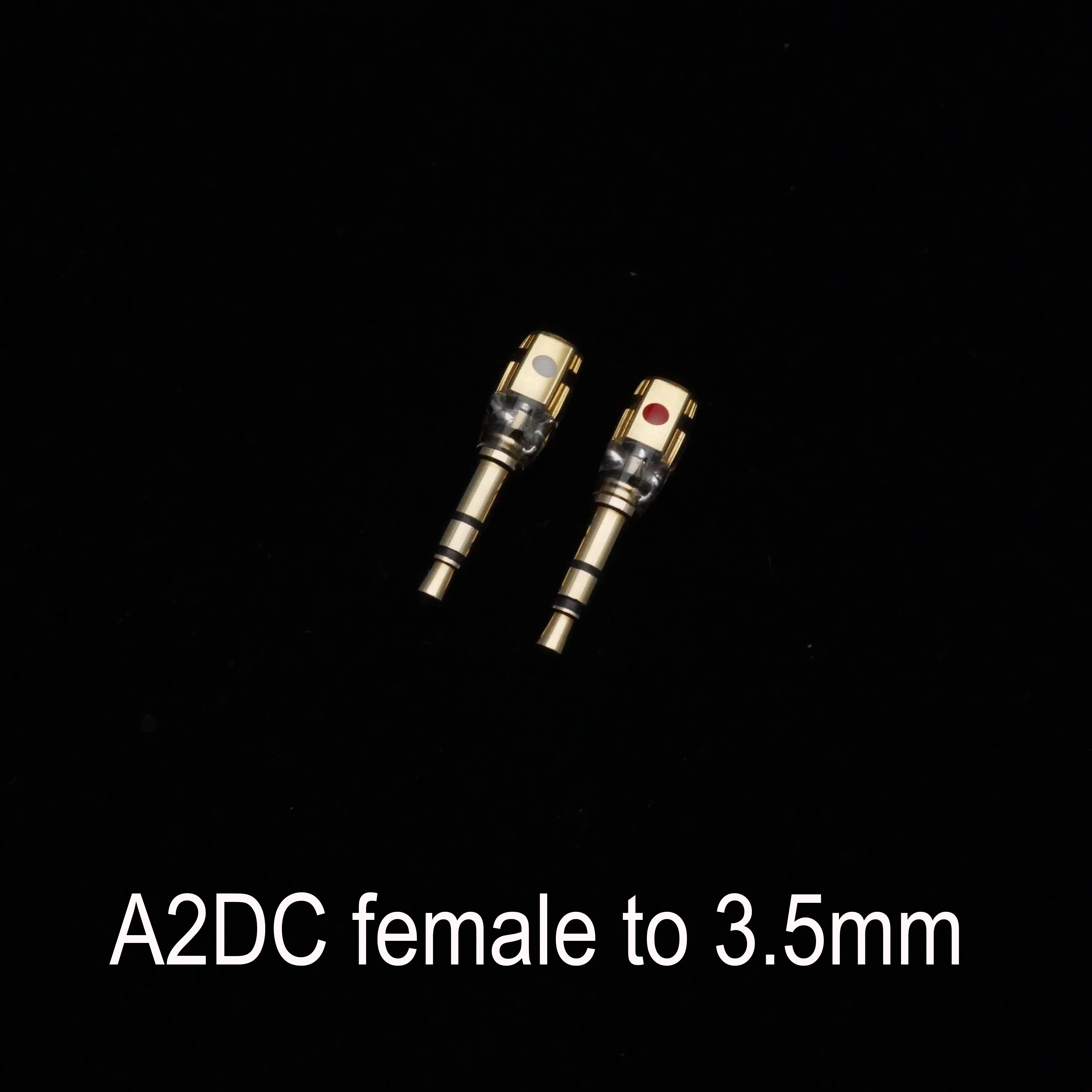 Mmcx/0.78mm plana/sulco a2dc fêmea para 3.5mm 3.5 macho plug conector adaptador conversor covertor para hifiman 1000 t1 z1r t5p