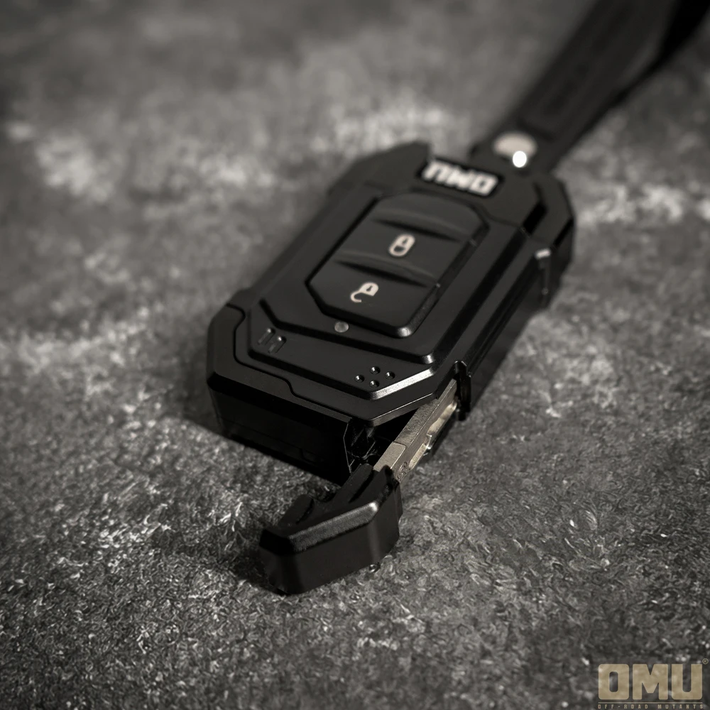 Car Key Case Cover Buckle Key Decoration Flip Style Magnet Attraction Aluminum Magnesium Alloy For Jeep Wrangler JL/JT OMU 013