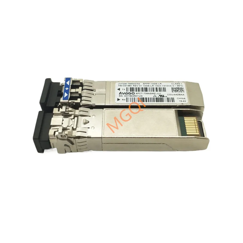 Juniper 10g déchets monomode/740-031981/AFCT-739ASMZ-JU1/SFPP-10GE-LR/1310NM 10km fibre interrupteur/10G adaptateur de module de fibre