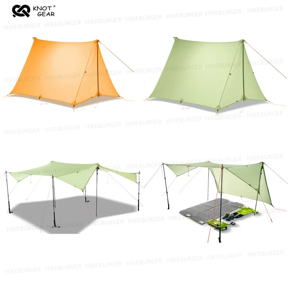 

Knot Gear Tiancheng 2P Inner Tent Outdoor Camping Ultralight Tarp Tent A-shped Tarp Tent Waterproof Windproof Hiking