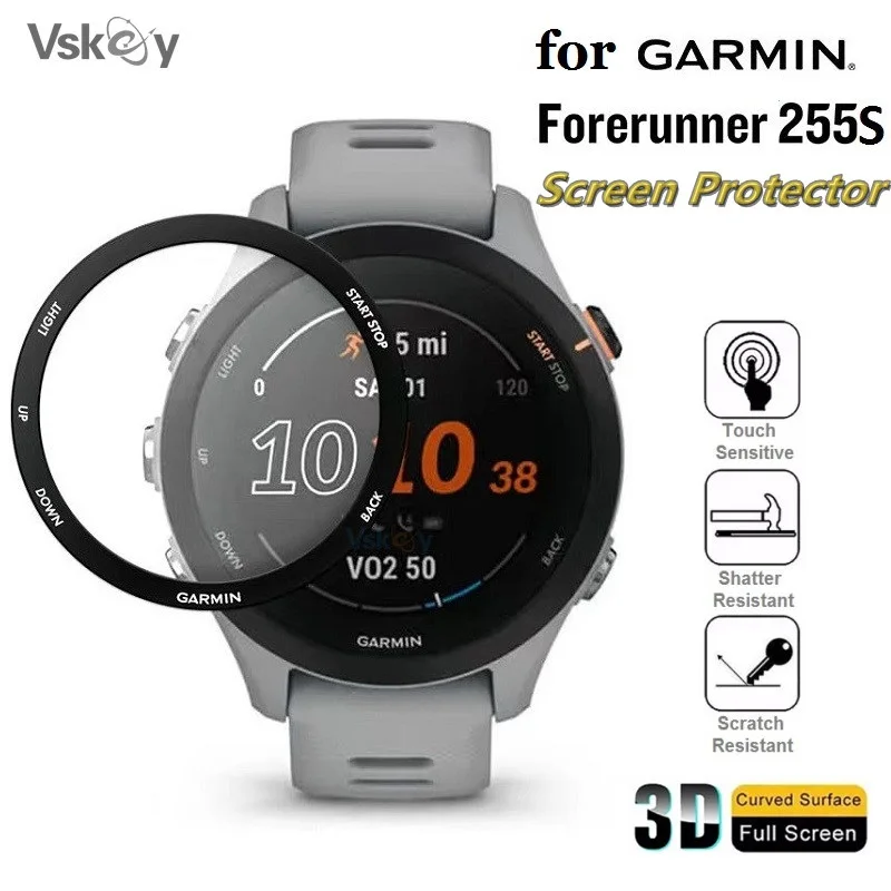 100PCS 3D Soft Screen Protector for Garmin Forerunner 255 / Forerunner 255S Smart Watch Anti-Scratch Full Cover Protective Film